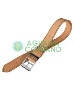 COLLARE cane PELLE NATURAL 53 cm MARRONE